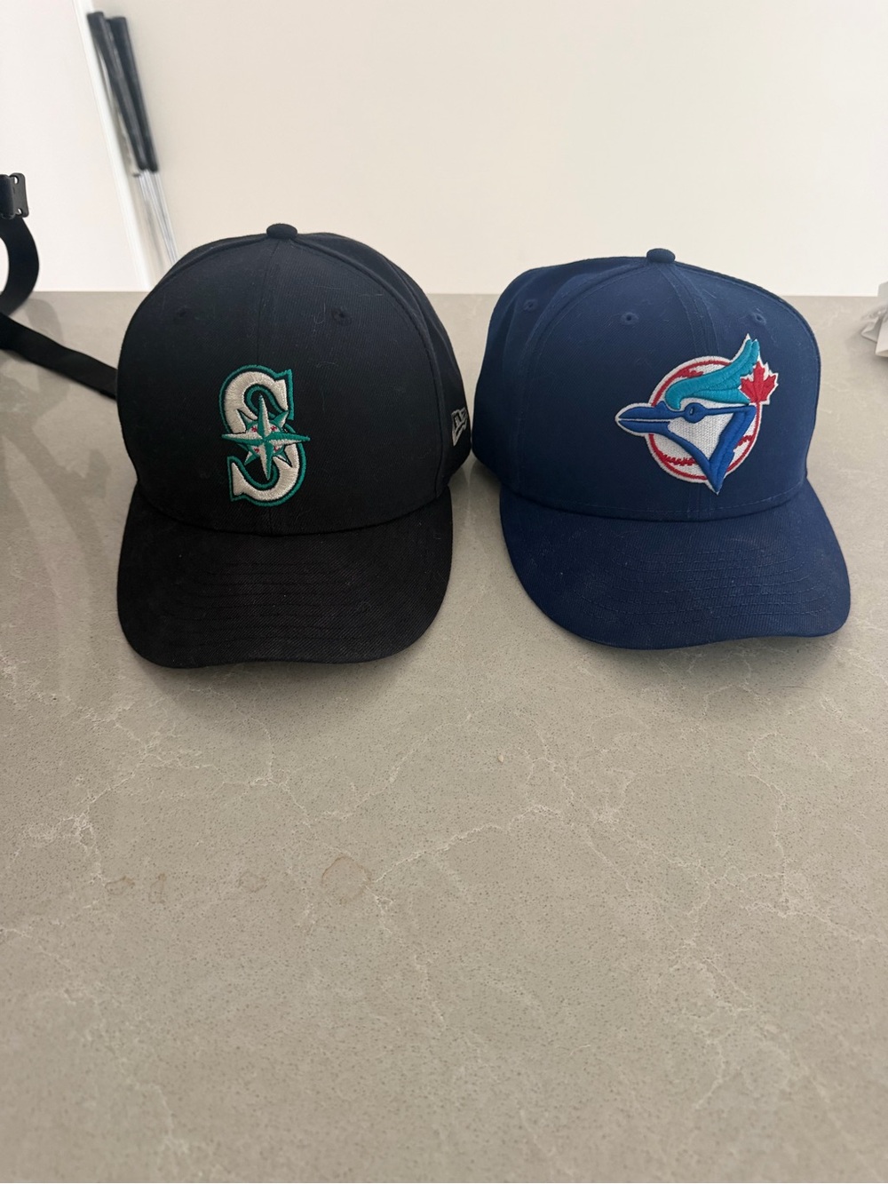 Seattle Mariners & Toronto Blue Jays New Era Hats - Navy & Black - 7 1/4